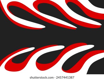 Abstract background with gradient wavy lines pattern