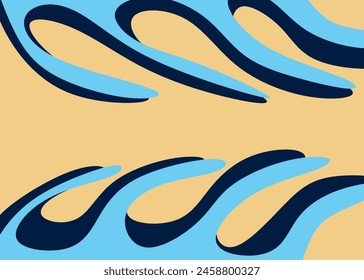 Abstract background with gradient wavy lines pattern