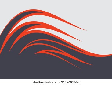 Abstract background with gradient wavy slash line pattern and with some copy space area