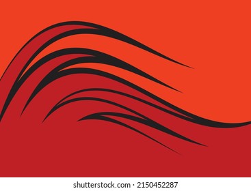 Abstract background with gradient wavy slash line pattern and with some copy space area