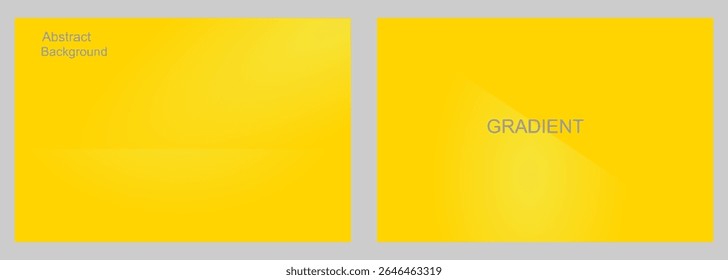 Abstract Background Gradient yellow, for Presentation and Design, Studio showroom product base, fashion runway mockup scene. vector illustration