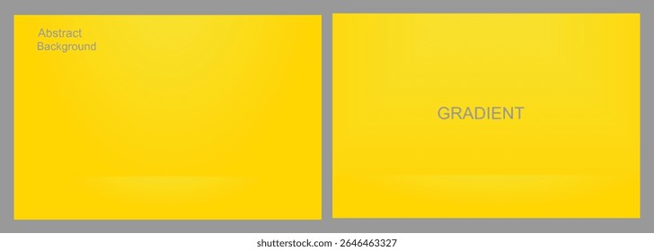 Abstract Background Gradient yellow, for Presentation and Design, Studio showroom product base, fashion runway mockup scene. vector illustration