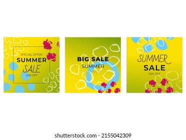 abstract background with gradient yellow-green bright summer discounts, summer sale for sales, shops, signage, online stores