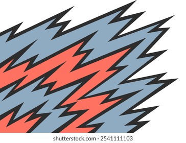 Abstract background with gradient zigzag line pattern and with some copy space area