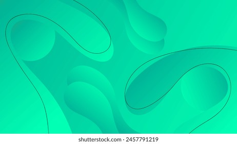 ABSTRACT BACKGROUND GRADIENTGREEN COLOR WITH SHAPES SMOOTH LIQUID DESIGN VECTOR TEMPLATE GOOD FOR MODERN WEBSITE, WALLPAPER, COVER DESIGN, GREETING CARD