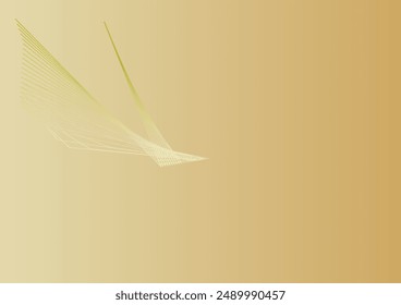 abstract background with gradients from bright brown to gold with an abstract winged golden evocative figure