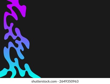 Abstract background with gradiet wavy line pattern and with some copy space area