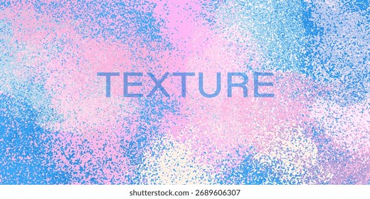 Abstract background with grainy texture. Grainy gradient. Risograph print imitation. Colorful spots. Old wall backdrop. Halftone colorful wallpaper. 