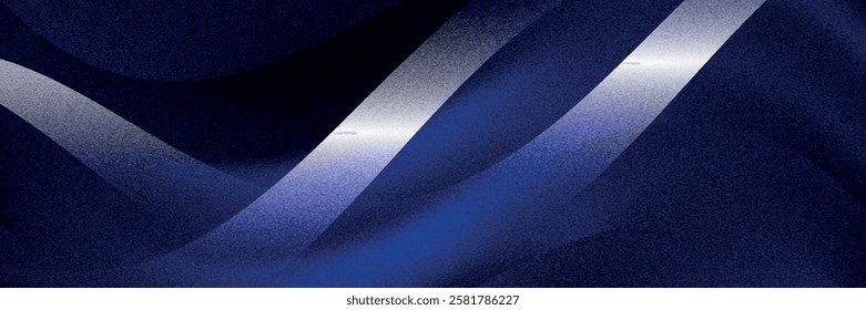 Abstract background grainy texture. Wallpaper. Blue gradient mix horizontal background.