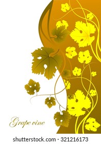 Abstract background with grape vines
