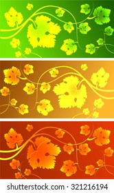 Abstract background with grape vines