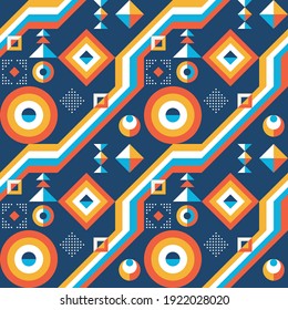 Abstract background graphic design. Abstract geometric seamless pattern. Decorative mosaic poster. Vector illustration.