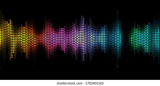 Abstract background with a graphic equaliser design