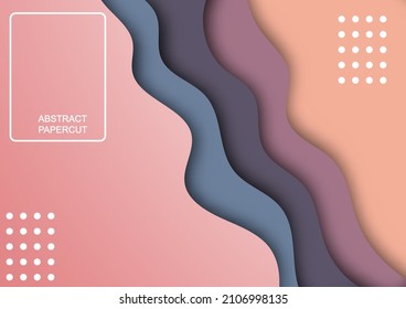 abstract background graphics style papercut for card or paper illustration vector