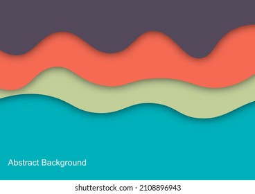 abstract background graphics style papercut for card or paper vector illustration