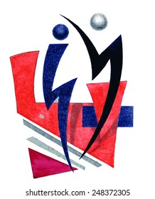 Abstract background. Graphics. Vectorization.