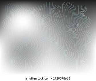 Fondo abstracto en tonos grises y negros. Líneas onduladas gráficas sobre un fondo gris.