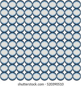 Abstract background with gray blue spiked circles