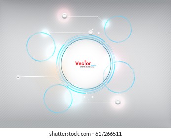 abstract background gray circle concept