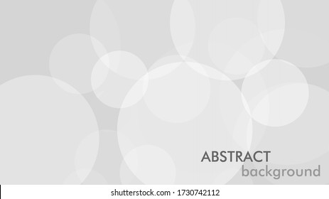 Abstract background with gray circle. White and grey abstract modern transparency circle presentation background. Vector circles template vector design. Object web design. Round shape. Minimal poster