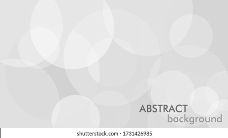 Fondo abstracto con círculo gris. Fondo de presentación del círculo de transparencia moderno abstracto blanco y gris. Vector 