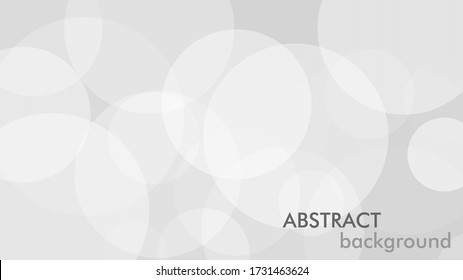 Abstract background and gray circle  White   grey abstract modern transparency circle presentation background  Vector circles template vector design  Object web design  Round shape  Minimal poster