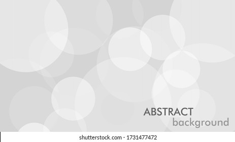 Abstract background with gray circle. White and grey abstract modern transparency circle presentation background. Vector circles template vector design. Object web design. Round shape. Minimal poster