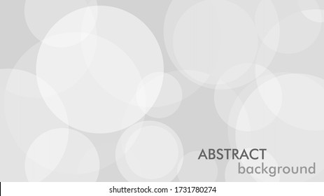 Abstract background with gray circle. White and grey abstract modern transparency circle presentation background. Vector circles template vector design. Object web design. Round shape. Minimal poster