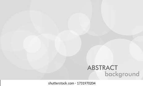 Abstract background with gray circle. White and grey abstract modern transparency circle presentation background. Vector circles template vector design. Object web design. Round shape. Minimal poster