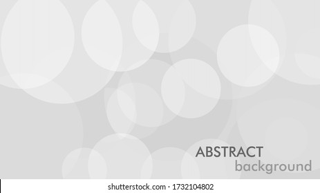 Abstract background with gray circle. White and grey abstract modern transparency circle presentation background. Vector circles template vector design. Object web design. Round shape. Minimal poster