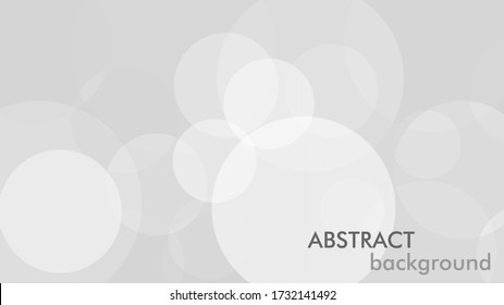 Abstract background with gray circle. White and grey abstract modern transparency circle presentation background. Vector circles template vector design. Object web design. Round shape. Minimal poster
