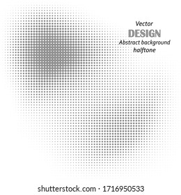 Abstract background, gray circles, halftone vector. Design element