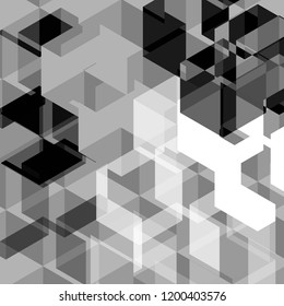 abstract background Gray color,EPS10 Design Graphic Concept box square blend with color Different level