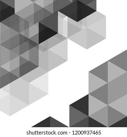 abstract background Gray color,EPS10 Design Graphic Concept box square blend with color Different level