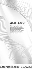 Abstract background with gray lines of light. Vector illustration EPS 10 for title page newsletter for new products or sales