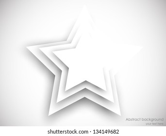 Abstract background  with gray star