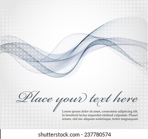 Abstract background with gray waves