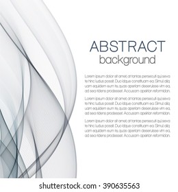 Abstract background with gray waves