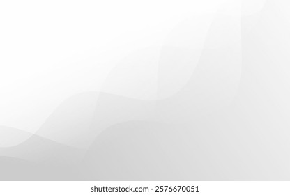 abstract background gray and white gradations ,wave shape effect style. ,modern background.vector eps 10