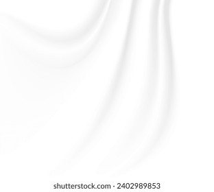 Abstract background with gray white gradient, soft white streaks for elegant graphic design. Vector illustration.