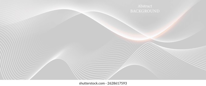 Fondo Abstractas en tonos grises y blancos que enfatizan la simplicidad y la naturalidad. Las curvas y líneas graduales crean una sensación de movimiento suave y armonía entre los Elementos.