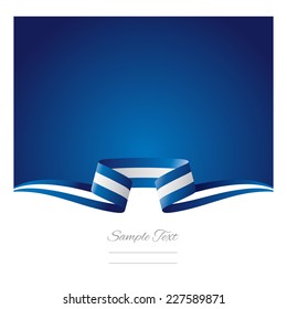 Abstract background Greek flag ribbon