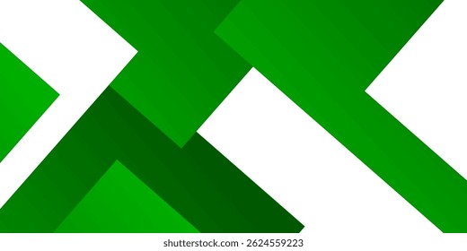 Abstract background green arrow on white background. 