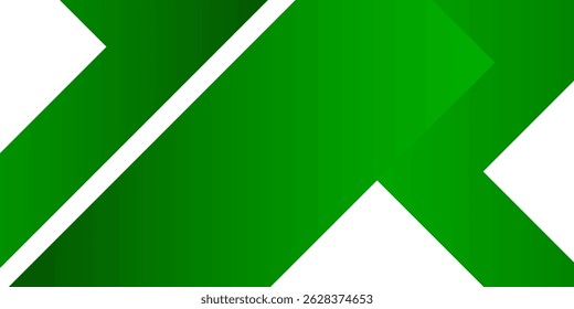 Abstract background green arrow on white background. Eps10 vector