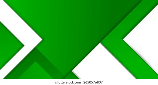 Seta verde de fundo abstrato sobre fundo branco. Vetor Eps10
