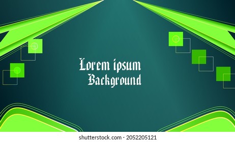 abstract background with green arrows, modern green shape background