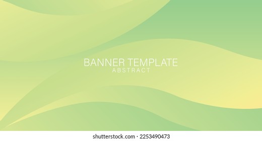 Abstract background green banner vector design