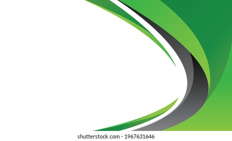 fondo abstracto con forma ondulada verde y negra