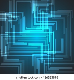 Abstract Background in Green and Blue Colors With Lines