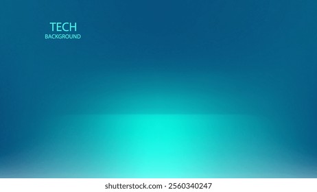 Abstract background. Green Blue Colour Gradient. Monitor display tech wallpaper. Glowing and reflect neon light. Future technology.